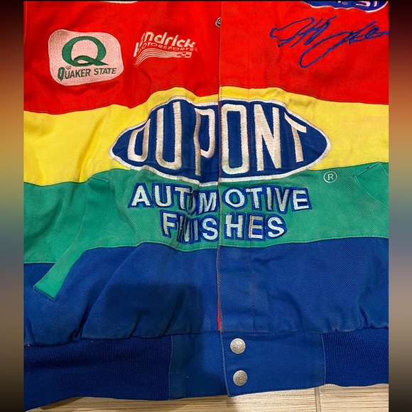 Jeff Hamilton Vintage DuPont NASCAR Jacket Wow - Picture 2 of 12
